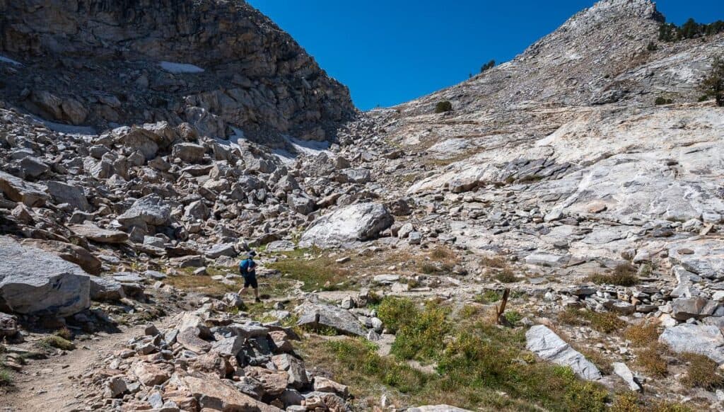 John heading for Liberty Pass located at 10,450 feet