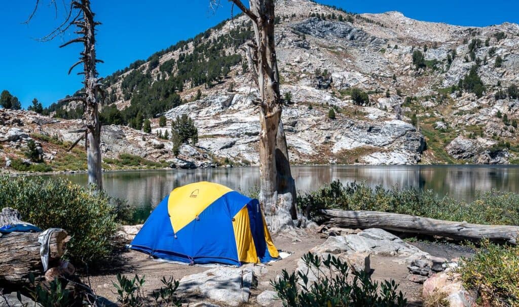 Camping in the Ruby Mountains at beautiful Liberty Lake