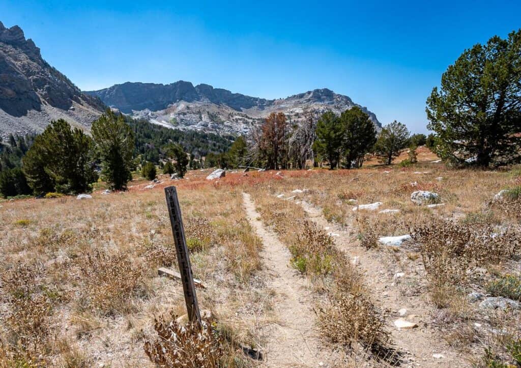 We cross the Ruby Crest trail in Nevada