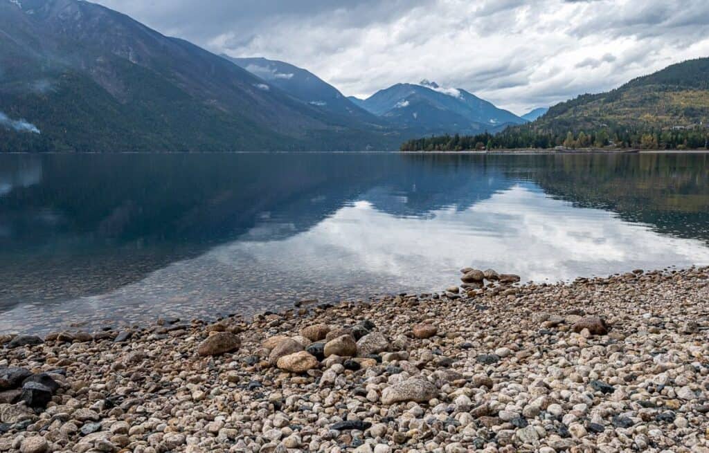 View of Slocan Lake off the Galena Trail