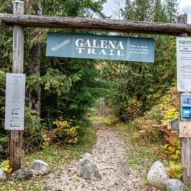 The start of the Galena Trail at Three Forks