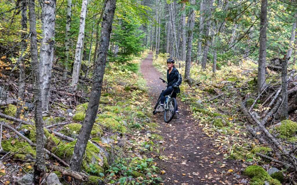 Beautiful mountain biking on the Galena Trail in early October