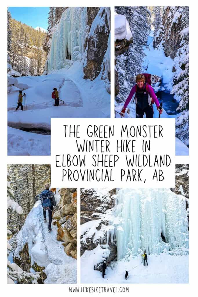 The Green Monster winter hike in Kananaskis Country, Alberta