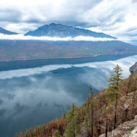 The Slocan Lake Viewpoint is a must stop on the Castlegar to Revelstoke road trip