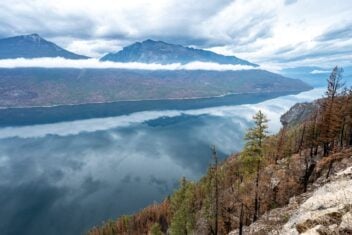 The Slocan Lake Viewpoint is a must stop on the Castlegar to Revelstoke road trip