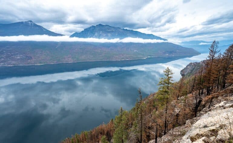 The Slocan Lake Viewpoint is a must stop on the Castlegar to Revelstoke road trip