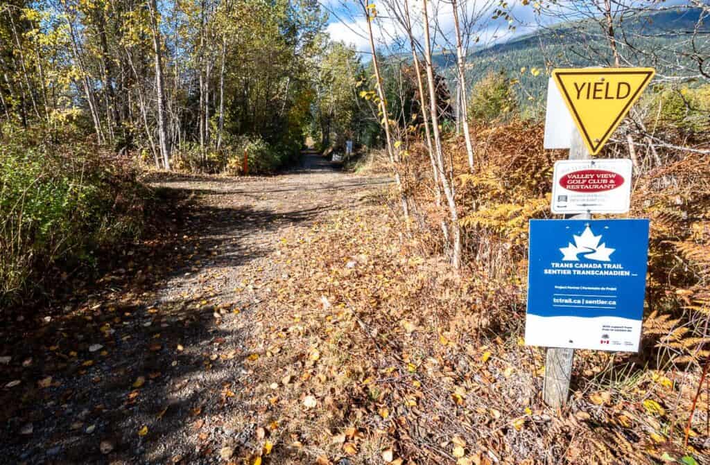  Slocan Valley bike trail is also part of the Trans-Canada Trail