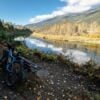 A beautiful October morning for biking the Slocan Valley Rail Trail in the Kootenay region of BC