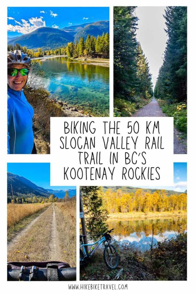 Biking the 50 km Slocan Valley Rail Trail in BC