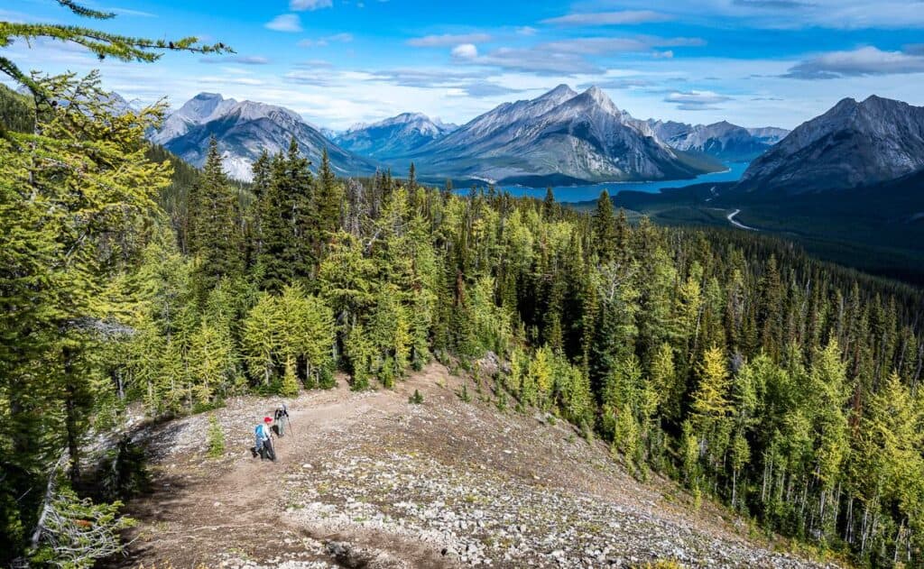 Once you reach the opening in the trees the east arm of Tent Ridge will loom straight ahead