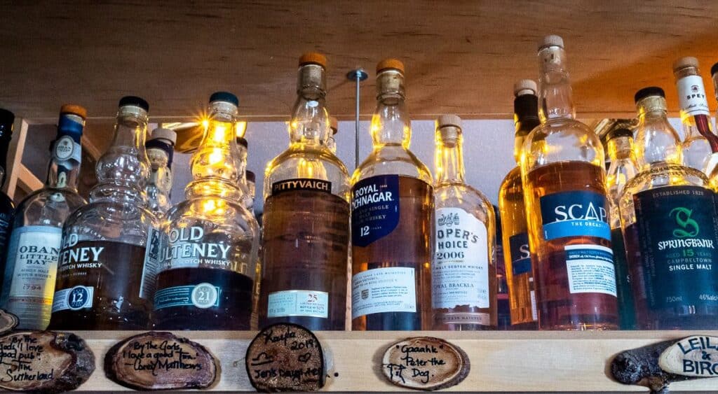 The Wells Hotel has the largest collection of Scotch whiskey in western Canada