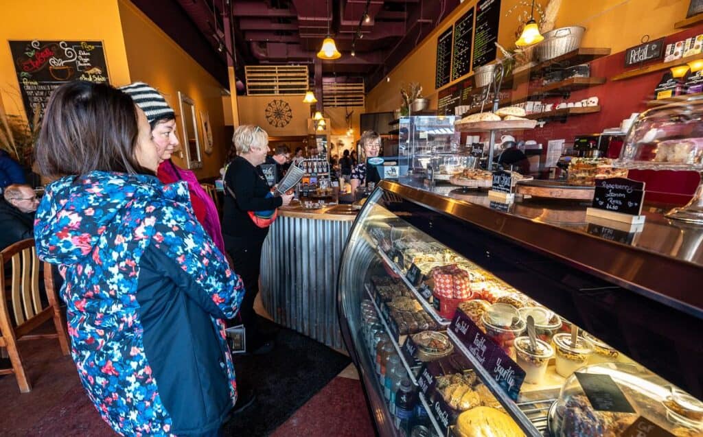 A great lunch and excellent lattes at the Bean Counter Bistro & Coffee in Williams Lake