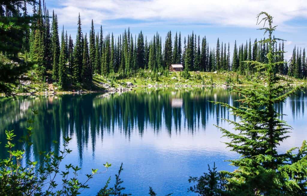 Reflection in Eva Lake, Mount Revelstoke National Park