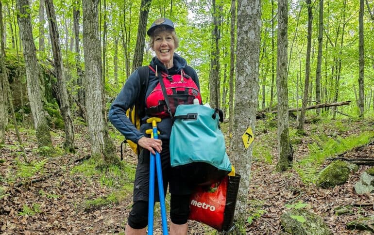 Portaging with the MEC Odyssey Dry Tote