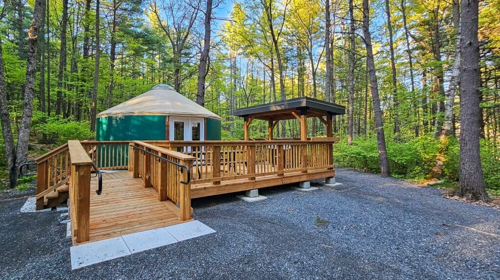 In 2025 there are yurts you can rent in Bon Echo
