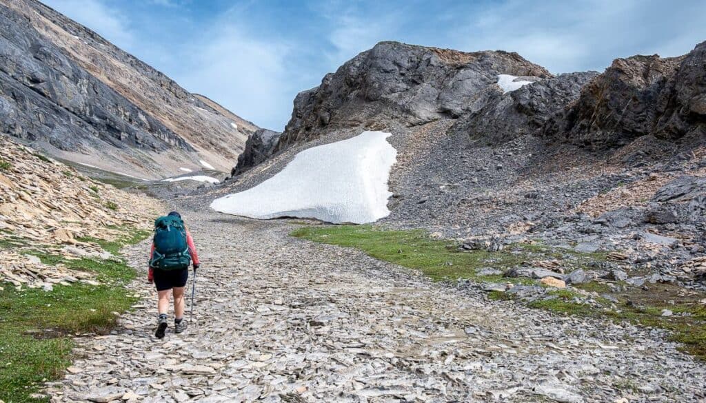 Note how flat it is - most of the elevation is gained between Cataract  Lake and Cataract Pass