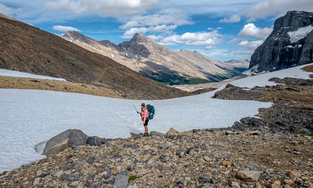It looks like we go this way to descend from Cataract Pass (it takes us at least an hour to descend)