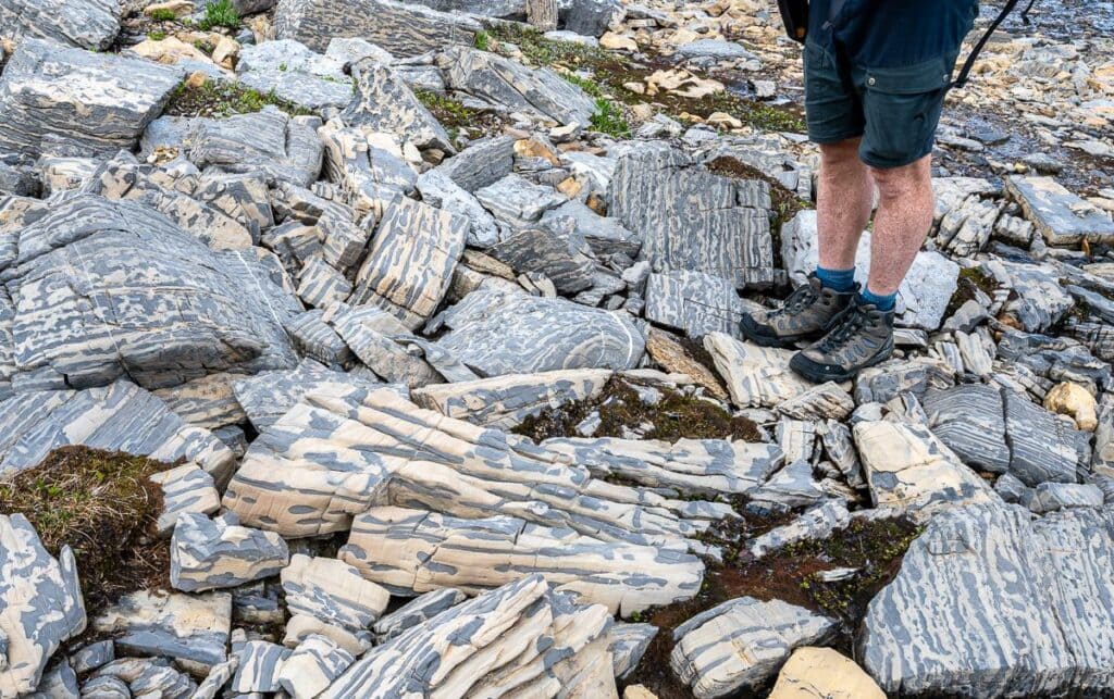Some of the cool rocks we saw near camp
