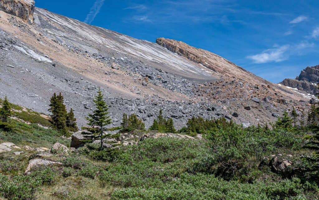 There's a section of big boulders coming up - and the trail is surprisingly easy to follow