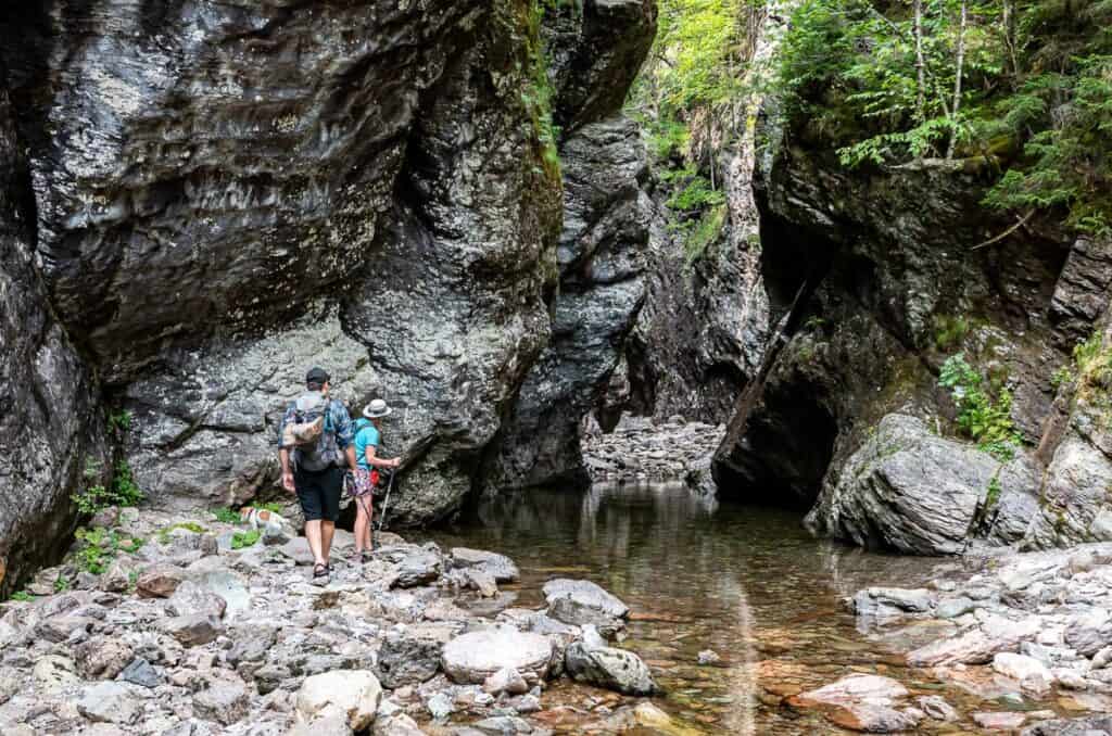 If the water is very high, then the crux of the hike is the water level in the Eye of the Needle