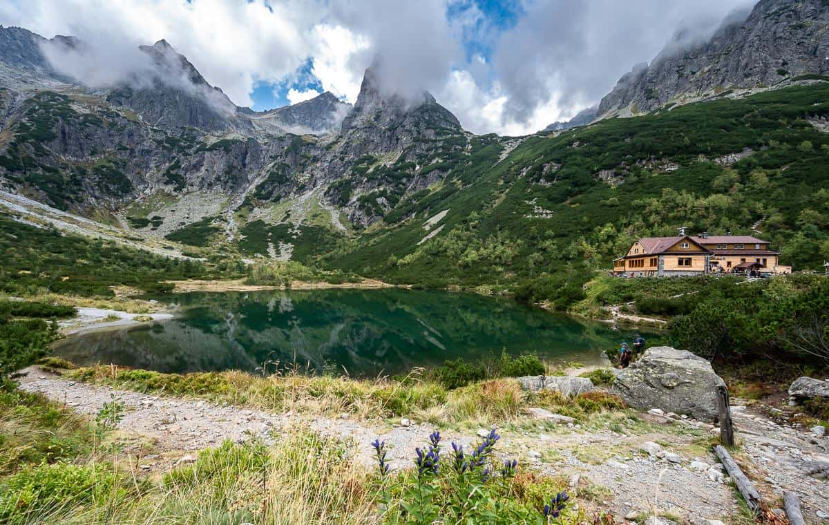 Beautiful Zleno Pleso (Green Lake) in Slovakia's High Tatras Mountains