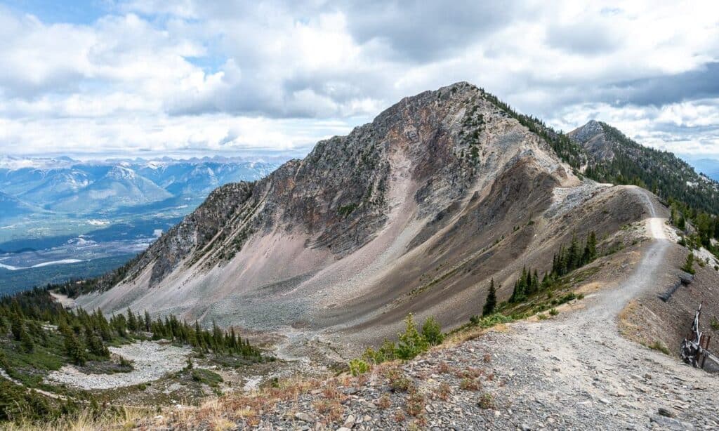 The fall hikes in Golden accessed from the top of Kicking Horse Mountain Resort may not be a study in yellow but they are very beautiful