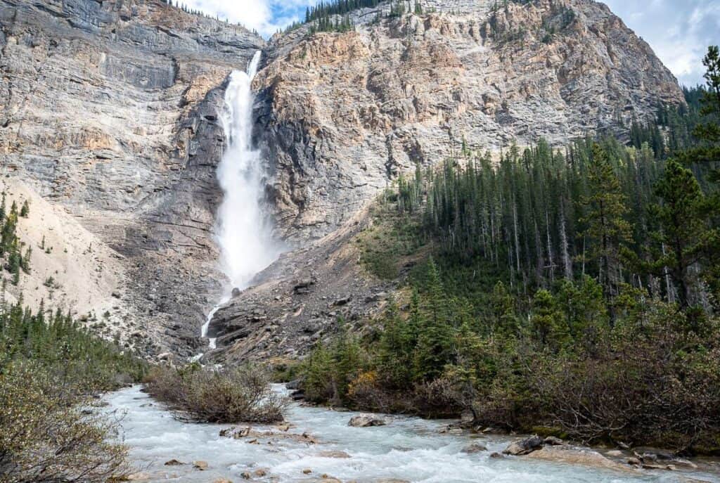 Takakkaw Falls is one of Canada's highest waterfalls